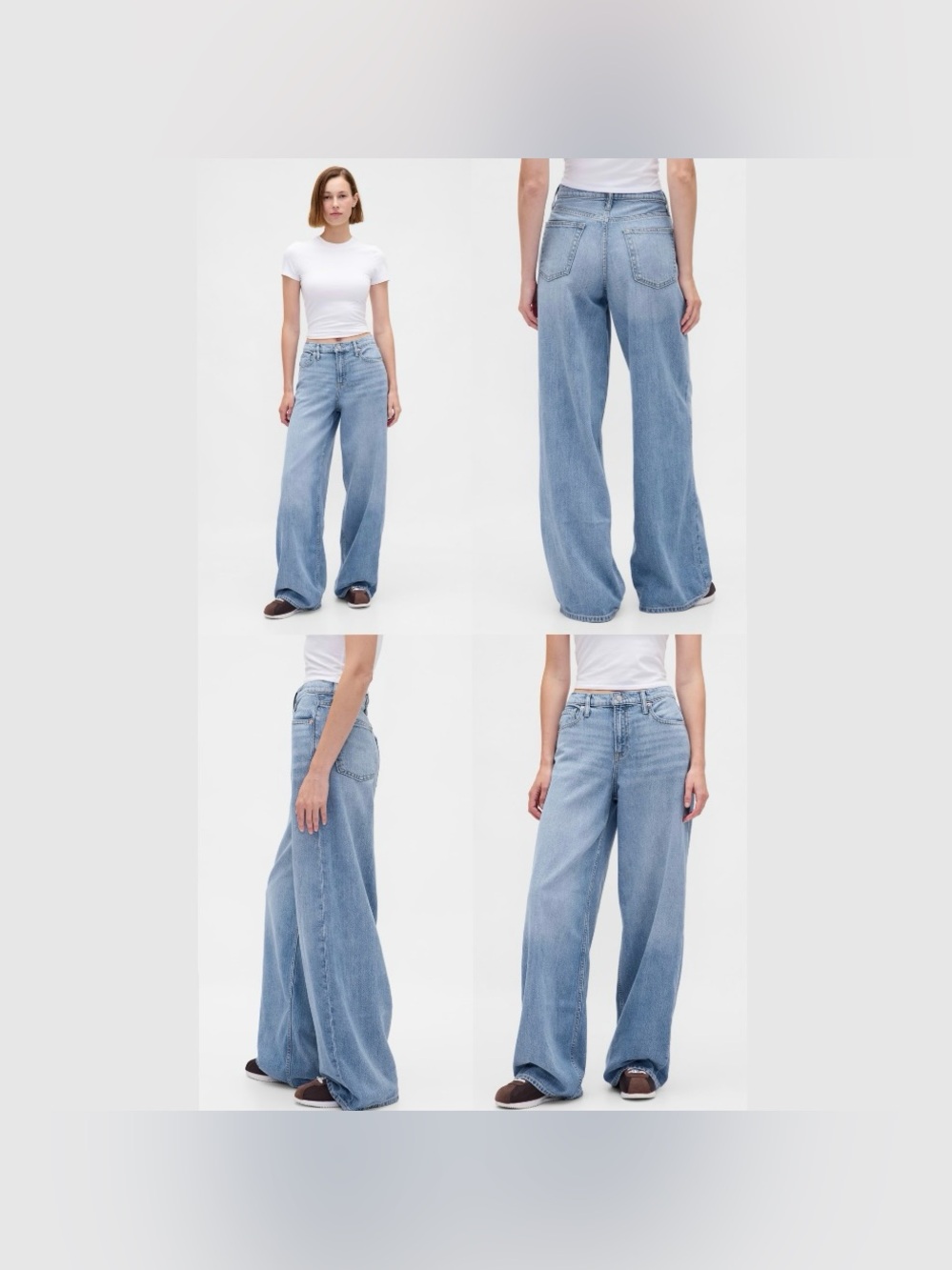 NWT Gap Baggy Midrise Wide Leg Jeans